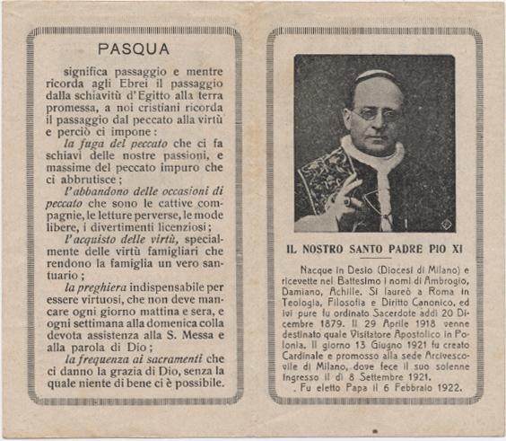 1922 PARROCCHIA  Sclisizzo