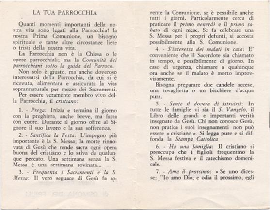 - 1968 COMUNIONE PASQUALE