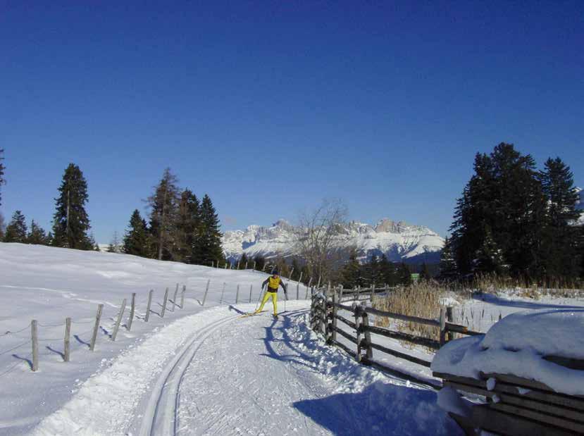 La Val d Ega e l area del Catinaccio-Latemar offrono numerose possibilità per intraprendere escursioni con le ciaspole: non esitate a chiedere informazioni più dettagliate.