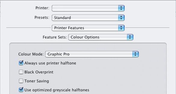 MAC OS X profili, selezionarlo e scegliere un intento di rendering (vedere pagina 67). 1. Scegliere [Archivio] [Stampa]. 2.