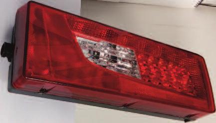 24V. - SX Adattabile Scania 2241860-2380955 con Luce Targa Trasparente DX - Adattabile