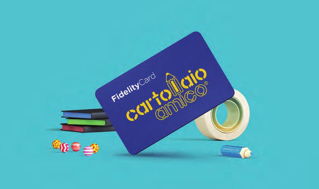 LA CARD Cartolaio Amico Le cartolerie affiliate, distribuiscono ai propri clienti una card che permette di accumulare punti sugli acquisti effettuati e di
