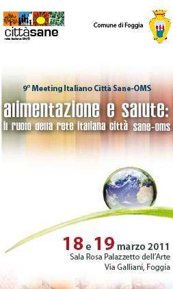 Meeting Nazionale 2011 Tutelare la salute