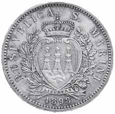 3141 5 Lire 1898 - Pag. 357; Mont.