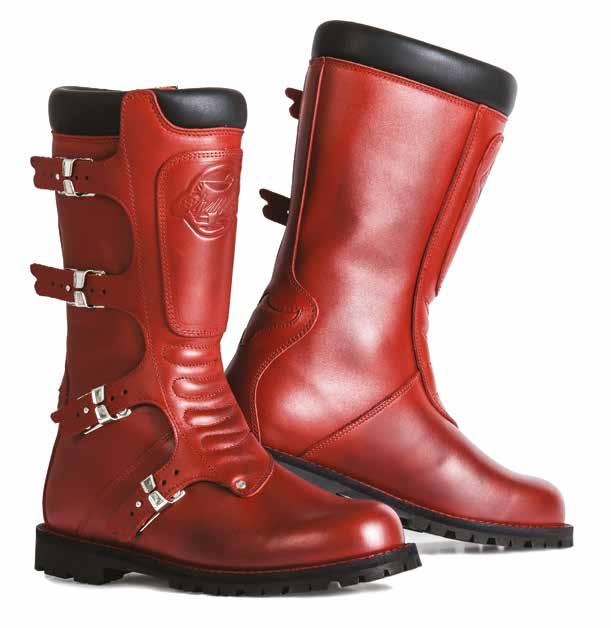 TOURING LINE LEGEND SIZES: 39-47 EU TOURING LINE CONTINENTAL SIZES: 38-47 EU RED Cinturini in pelle con ganci metallici regolabili / Leather straps with metal adjustable hooks Tomaia: pelle pieno