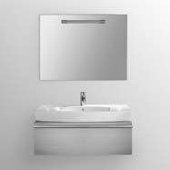 T0959 Lavabo centrale monoforo sospeso o da appoggio su mobile. Il lavabo può essere completato con sifone d arredo oppure abbinato al mobile Tonic/Cantica K2166.