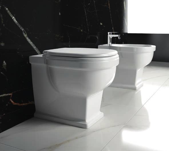 Back to wall w.c. 32VS/P Bidet a terra