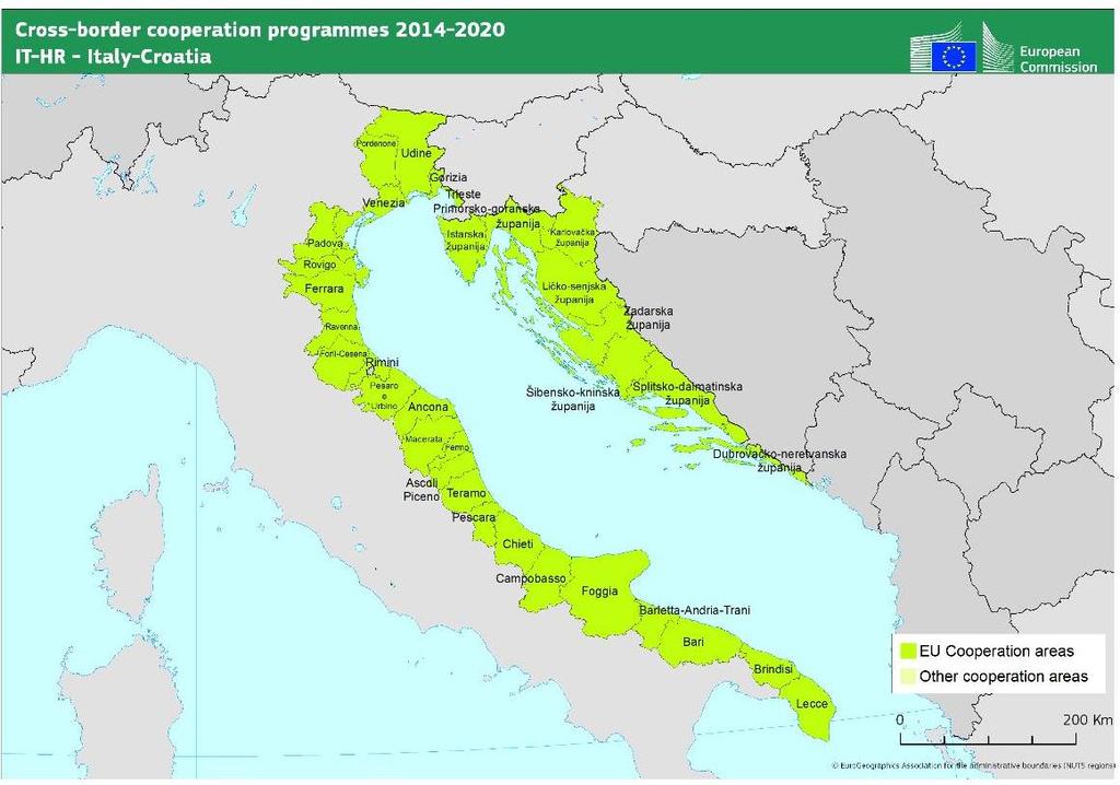 ITALIA-CROAZIA Autorità di Gestione Stati Partner e relative regioni eleggibili Regione del Veneto Area Capitale Umano, Cultura e Programmazione Comunitaria Direzione Programmazione Unitaria ITALIA: