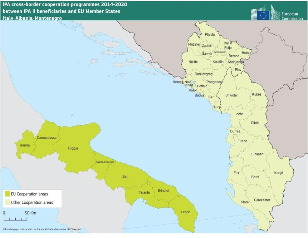 ITALIA-ALBANIA-MONTENEGRO Autorità di Gestione Regione Puglia Dipartimento Sviluppo Economico, Innovazione, Istruzione, Formazione e Lavoro Stati Partner e relative regioni eleggibili ITALIA: Regione