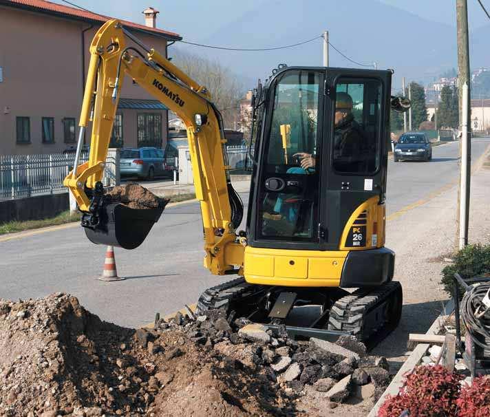 Elevato confort per l operatore Uno spazio di lavoro confortevole Studiato in ogni minimo dettaglio, il posto guida offre all