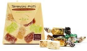 Torroncini misti - Bio mandorle, nocciole e pistacchi Codice: 201 Peso: 100 g Prezzo mi. consigliato: 5,90 (IVA 10% incl.) Prezzo max.