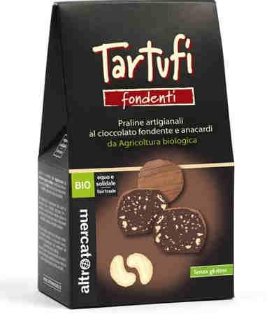 Tartufi fondenti agli anacardi - Bio Codice: 940 Peso: 120g Prezzo min. consigliato: 4,90 (IVA 10% incl.) Prezzo max.