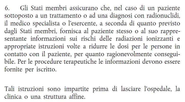 CAPO VII Esposizioni mediche Articolo 56 Ottimizzazione