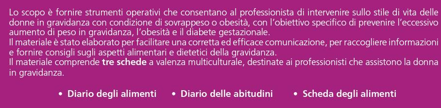 -Predisposizione ed uso strumenti di rilevazione e di valutazione - Counseling famigliare di bambini obesi Promozione uso piscine, palestre, impianti