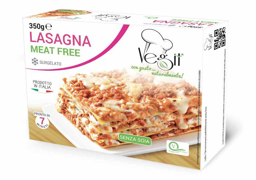 LASAGNA SURGELATA Polpa di Pomodoro, acqua, pasta precotta di semola di grano duro 25,7% (semola di grano duro, acqua), olio di semi di girasole, doppio concentrato di pomodoro, proteine di frumento