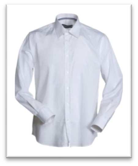 002 - Camicia uomo manica lunga 100% cotone oxford azzurro made in Italy