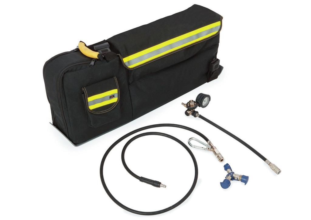 Dräger RPS 3500 Dispositivo di salvataggio Dräger RPS 3500 (Rescue Pack System) consente alle squadre di primo intervento di erogare aria respirabile ai colleghi o ad altre persone intrappolate in