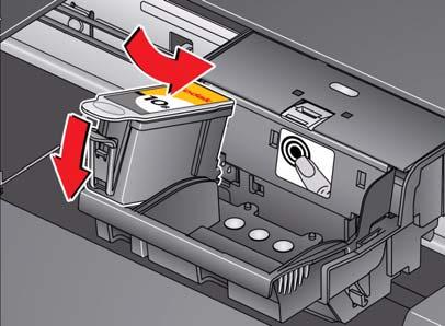 Stampante KODAK OFFICE HERO 6.1 multifunzione 10. Inserire la cartuccia d'inchiostro nero nella testina di stampa.