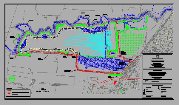 CAVE DI NOALE Un canale a corso meandriforme di collegamento tra i bacini di cava, di dimensioni tali da garantire i tempi di