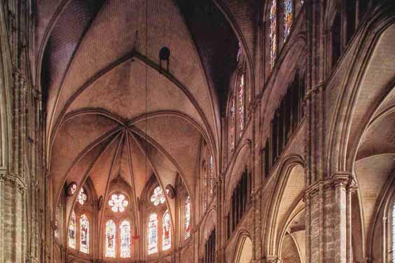 50m) Sezioni trasversali delle cattedrali di