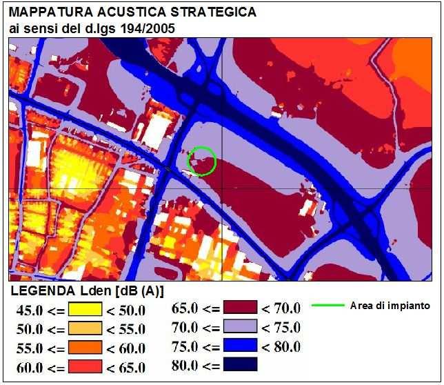 Si indica nel cerchio in verde l inquadramento d area, direttamente estratto dalla mappa di