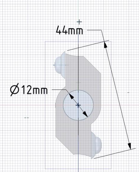 0 Slide: Maniglia per porta scorrevole 13=40 mm