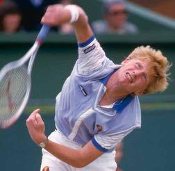 8 Terza pagina Quando Becker sfondò il muro di Wimbledon Nel luglio del 1985 il tedesco, oggi consigliere di Djokovic, conquistò Londra a suon di servizi devastanti e grandi volée: a 17 anni e 227