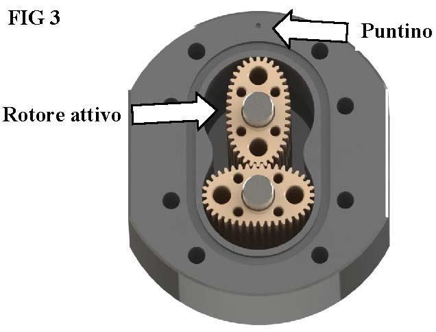 Sostituzione rotore neutro La parte liscia del rotore va posizionata come nel caso del rotore attivo anche se non ha il puntino di riferimento.