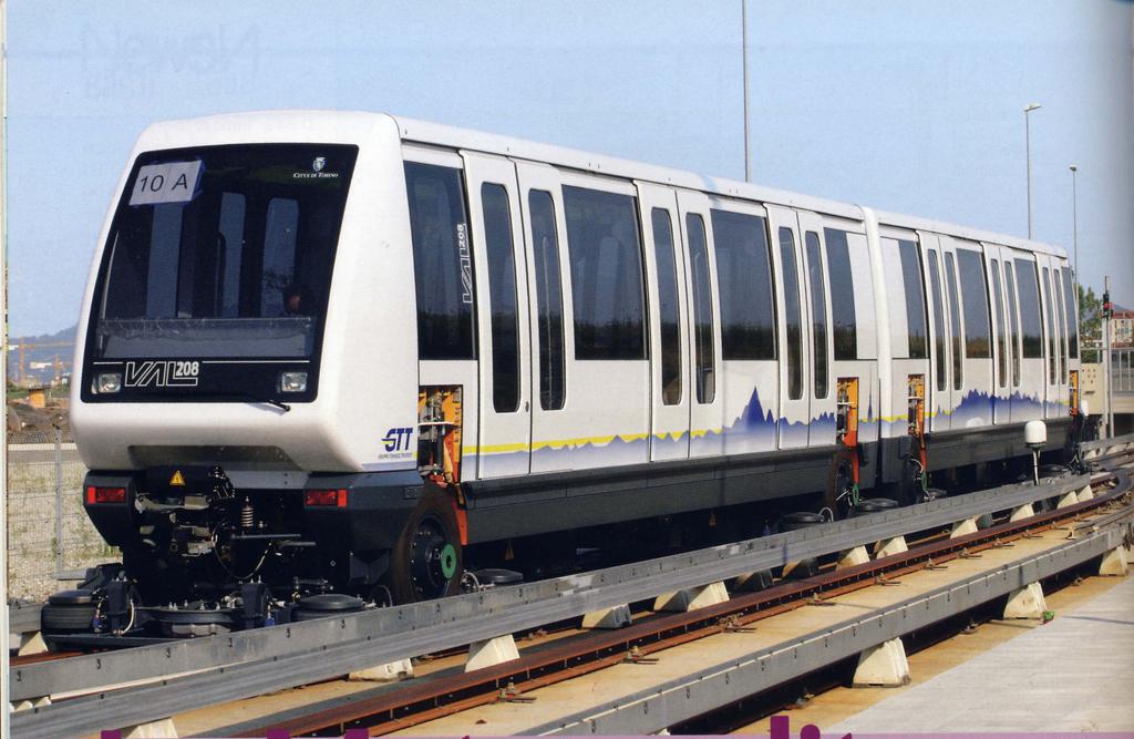 Fonte: Pautasso S.. La metropolitana automatica di Torino, Tutto Treno, n.195, 2006.