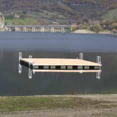 Floating platforms can be made in any shape or dimension, according to the