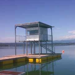 di Star Tower galleggiante del campo di gara sul lago di Varese per i campionati europei 2012, per i quali ha anche fornito le