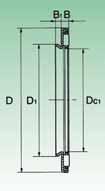 Cuscinetti assiali a rullini con bordo di centraggio nella ralla assiale (serie AXW) Axial needle roller bearings with centring spigot on the bearing washer (AXW series) AXW