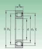 dimensions (mm) D B s F d 1 D 1 E Coefficienti di carico (N) Basic Load Rating (N) Dinamico C Dynamic C Statico C Static C Velocità limite Limiting Speed SL182915 52 3 6 75 SL18315 SL182215 1 6 1 75