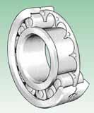 Cuscinetti radiali a rulli cilindrici con gabbia a disco 2), cuscinetti di appoggio Cylindrical roller bearings with disc cage 2), semilocating bearings 1) Spostamento assiale «s» 1) Axial