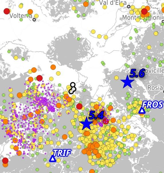 la master fault con direzione appenninica, lunga decine di km, che delimita il graben di Volterra Radicondoli.