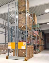 PORTAPALLET M110/80 PORTAPALLET M110 Spalle M110/80 Tralicciatura semplice - Portata max kg.8000 Spalle M110/80 Tralicciatura rinforzata - Portata max kg.