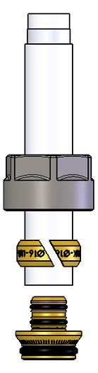 Raccordi tubo rame TR 91/AC Raccordi tubo plastica TP 98/C Raccordi multistrato TP 99/C Inserire il tubo con relativo