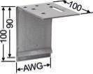 10 Squadretta di raccordo scorrevole per profili UA kg per Dett. AWG 50 42 x 2 mm 24621 Pac 8 pz. 0.8 0.1 Pz. 10.90 11.50 AWG 75 67 x 2 mm 24622 Pac 8 pz. 1.6 0.2 Pz. 11.80 12.