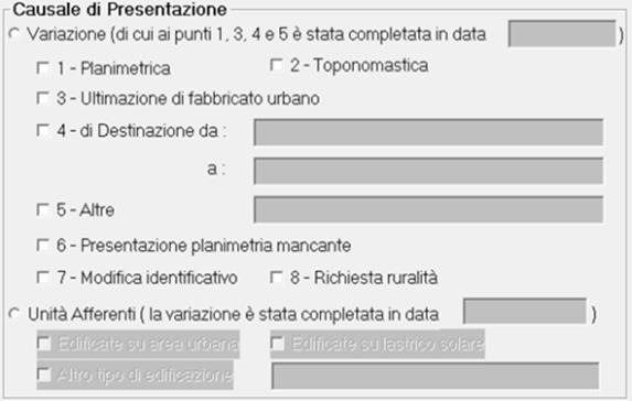 indicata nessuna delle causali presenti.