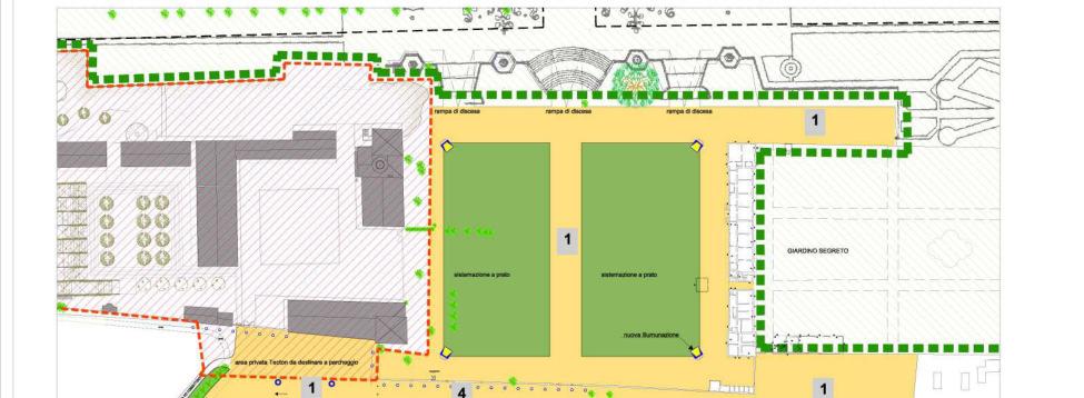 IL SISTEMA DI ACCESSO E LE DOTAZIONI PARCHEGGIO Superficie