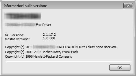 visualizzare la versione software del driver. Hinweis Per informazioni dettagliate sulle impostazioni configurate per l'mfp OKI rivolgersi all'amministratore di rete.