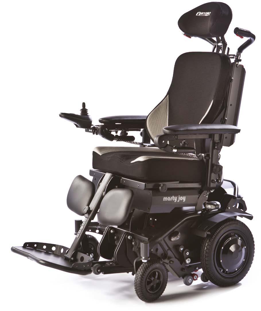 marty joy Carrozzina elettronica con montascale integrato - electric wheelchair stairlift Marty Joy Marty Joy combina le funzionalità della carrozzina elettronica con montascale a ruote di nuova