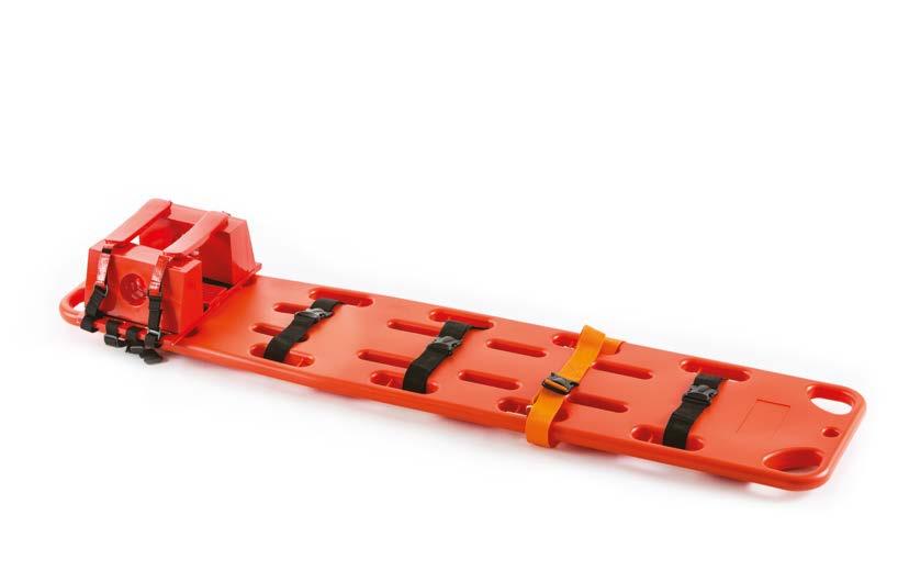 SEDIE DI EVACUAZIONE E RAMPe - Stair stretchers and ramps LG BAR SPINE - SCOPE Cinta a ragno (optional) Spider strap (optional) LG BAR SPINE La barella LG BAR SPINE è realizzata in materiale