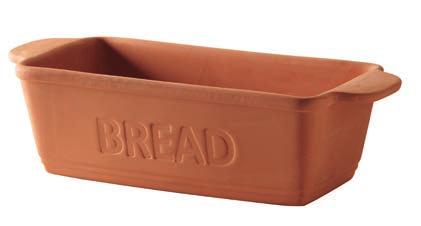 Terracotta 14 Basi per la cottura del pane in terracotta smaltata, materiale poroso che trattiene l'umido dell'impasto e garantisce la croccantezza del