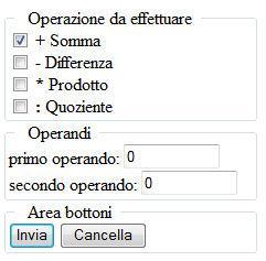 Interazione HTML e PHP: calcolatrice