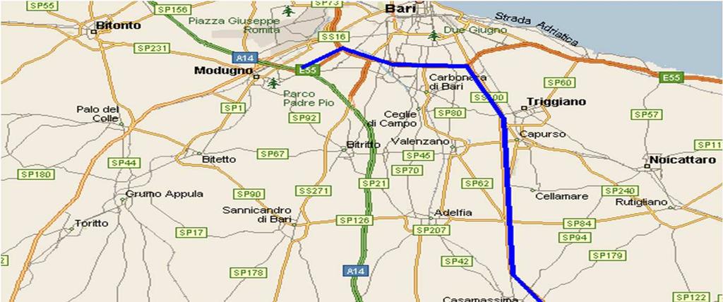 ITINERARI ALTERNATIVI A/14 Bologna - Taranto tratto Bari Nord -