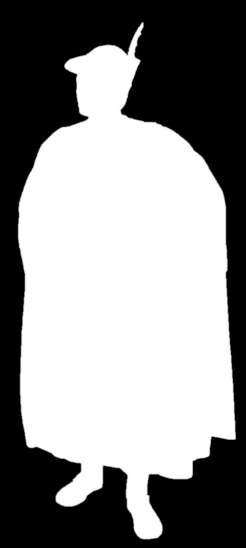 Le cappe femminili, ampie ed avvolgenti avevano la superficie fra le spalle e la cintura rivestita con pance di vaio, noto