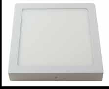 Bianco Plafoniera a led per esterni. Corpo in materiale plastico. Luce fredda 4000 K. Fascio luminoso 120. Accessori di montaggio inclusi. Led ceiling outdoor light.