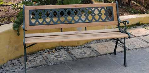 ELDORADO Bench 126x52x73H cm 55395 col.