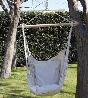 Ostuni Otranto Amaca singola. Telo cotone 100%. Portata 120 Kg Single hammock. Cotton 100%.